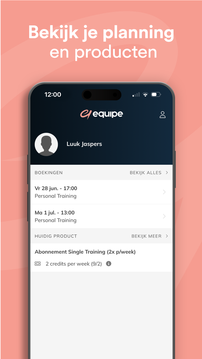 Equipe - personal training