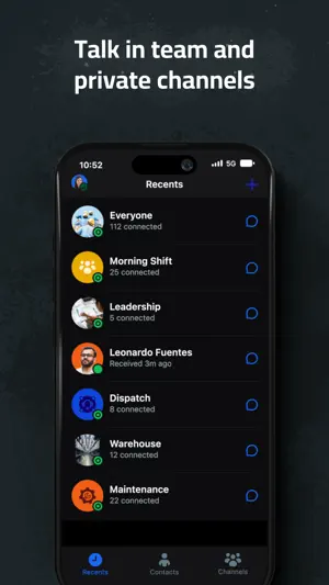 Zello Walkie Talkie screenshot 2