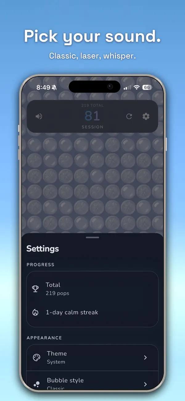 Screenshot #3 pour ZenPop: Bulles anti-stress