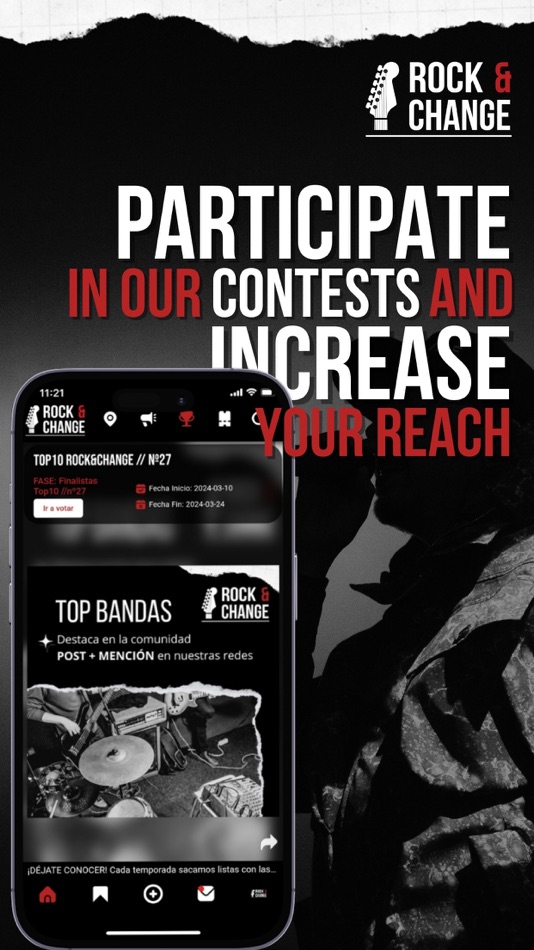 #3. Rock & Change: Conecta Músicos (iOS) 由: Rock And Change