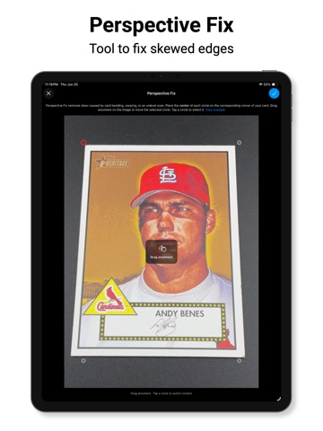 Card Centering Calculator iPad screenshot