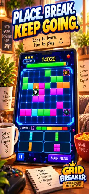 Grid Breaker: Puzzle Survival screenshot 4