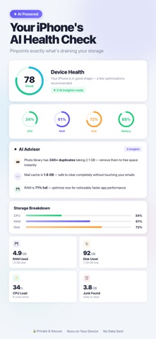 Optimo: Phone Cleaner & AI Screenshot 1 of 5