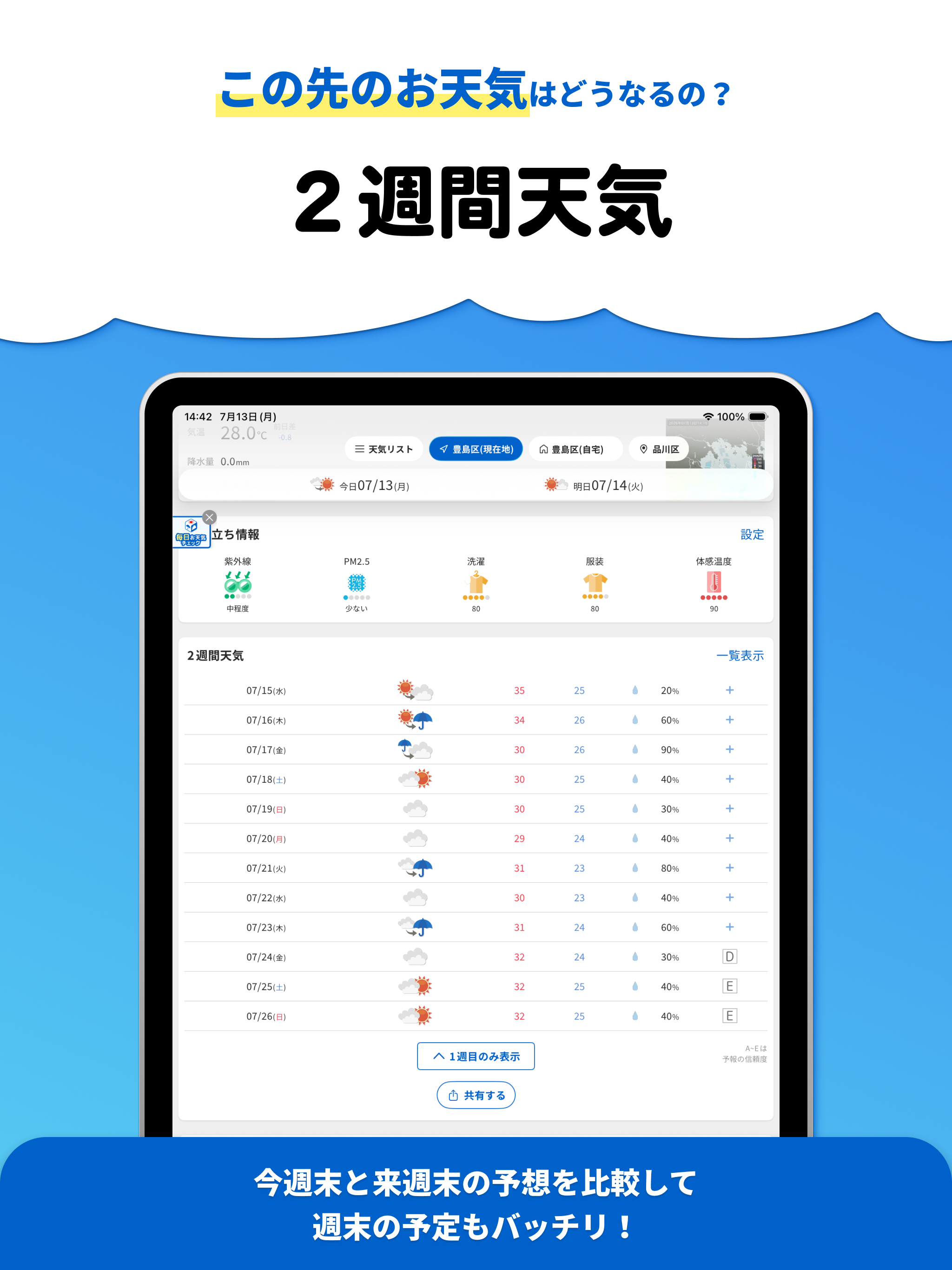 tenki.jp 天気予報・雨雲レーダー/地震速報・台風情報 screenshot 17