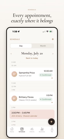 Mila: Booking for Lash Artists iPhone screenshot
