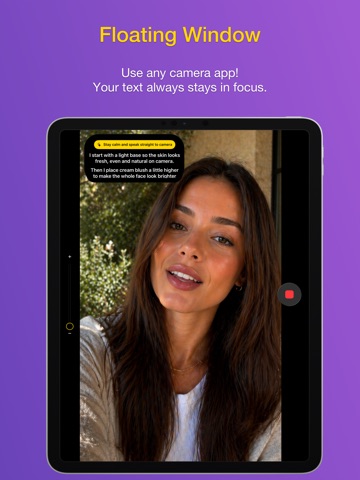 Teleprompter: Prompterly iPad screenshot