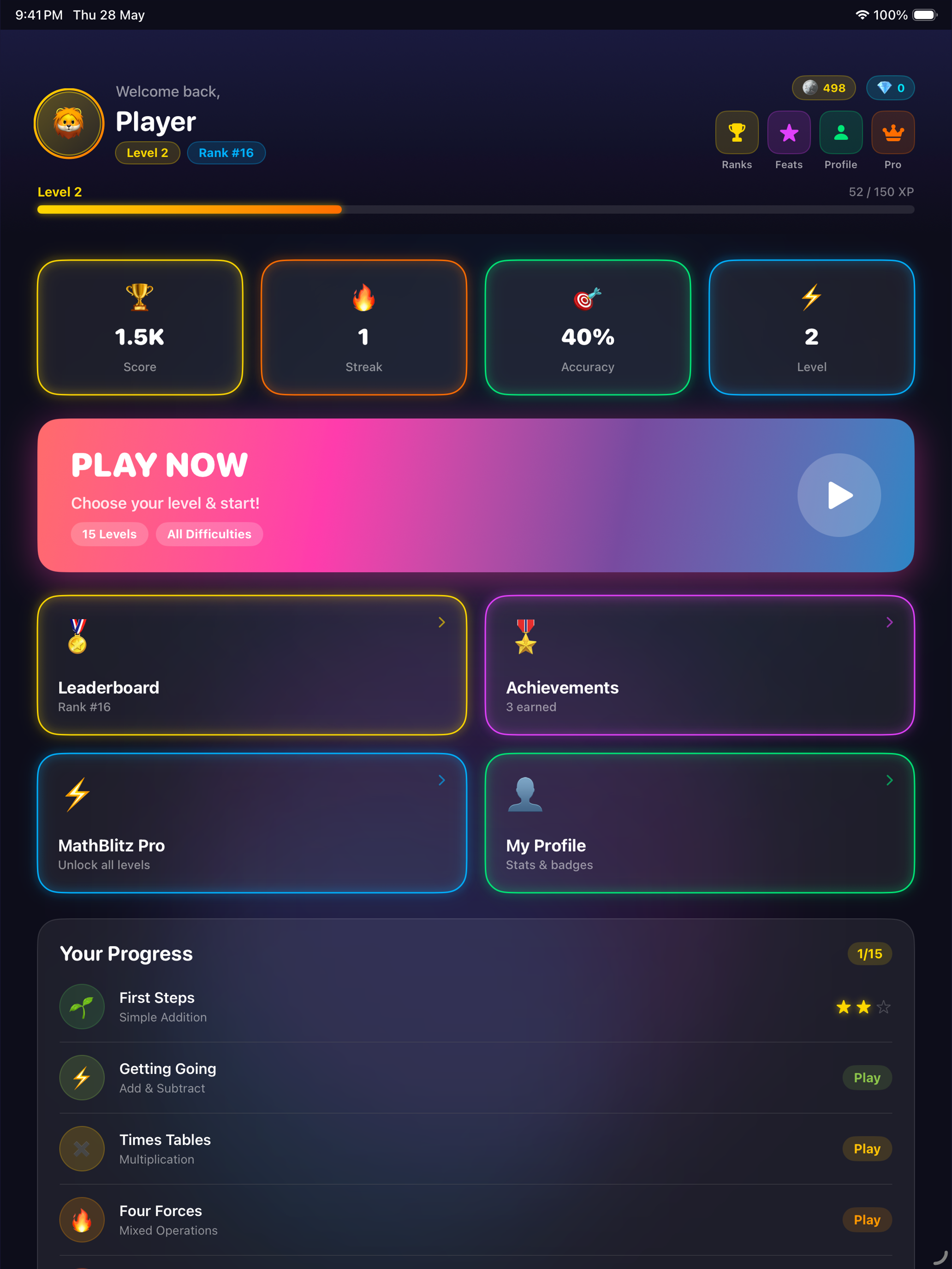 MathBlitz - MathMania screenshot 8
