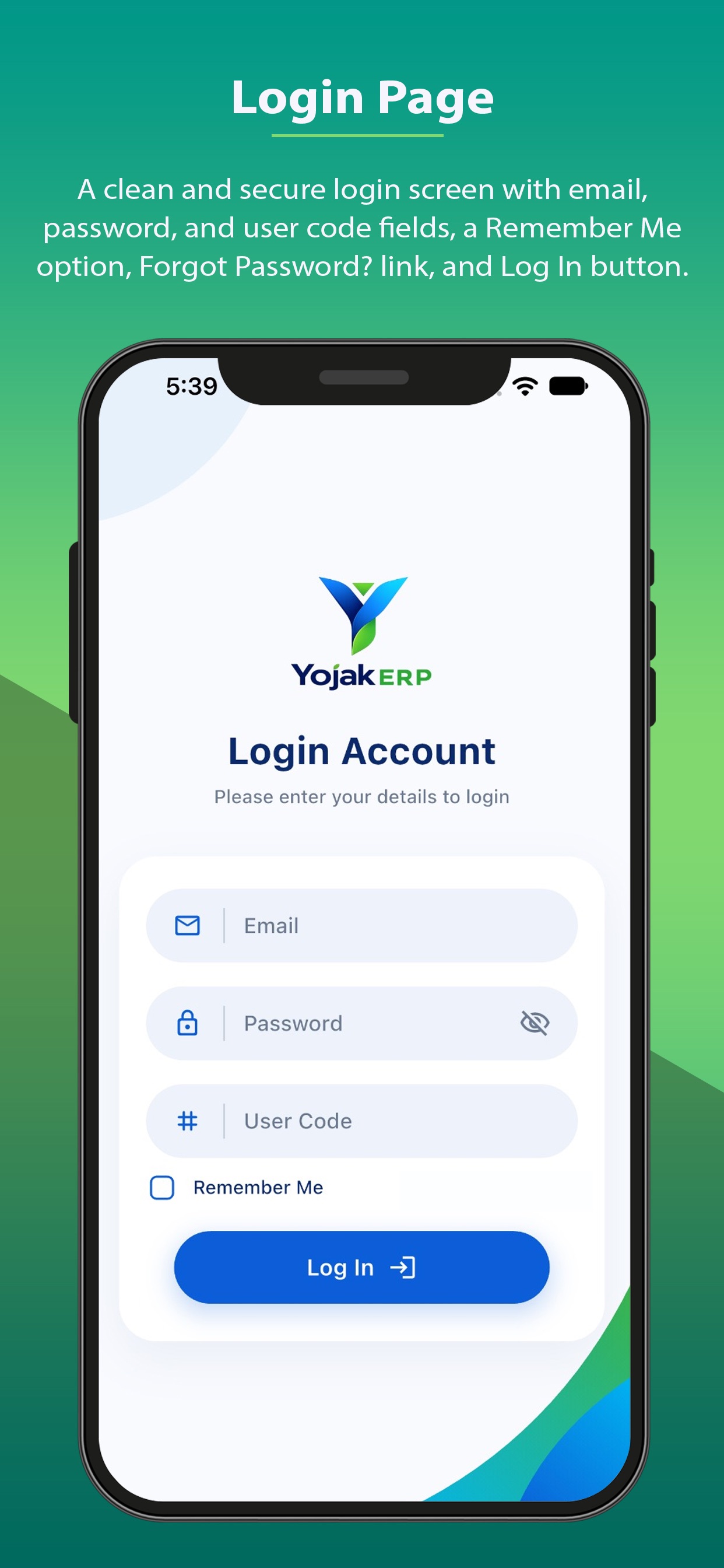 Screenshot 1 of Yojak ERP