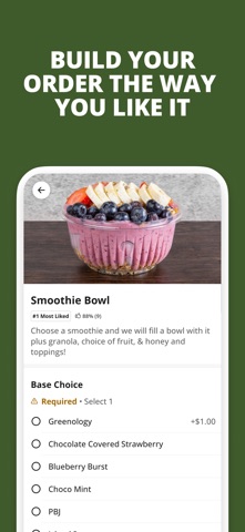 Swoon Juice Bar iPhone screenshot