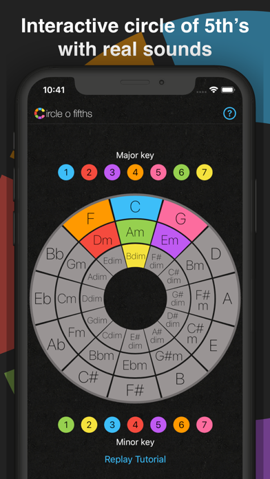 Screenshot #1 pour Circle o Fifths: Music Theory