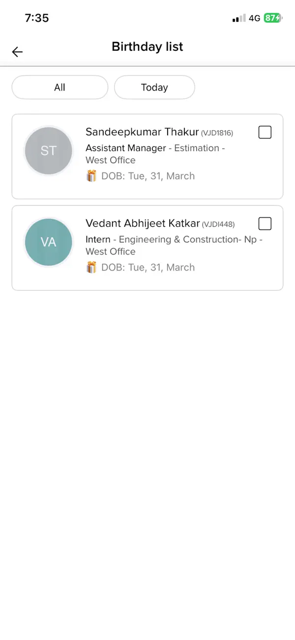 Screenshot #3 pour Sankalp Employee Hub