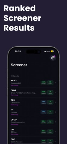 Vetted: Stock Discovery screenshot