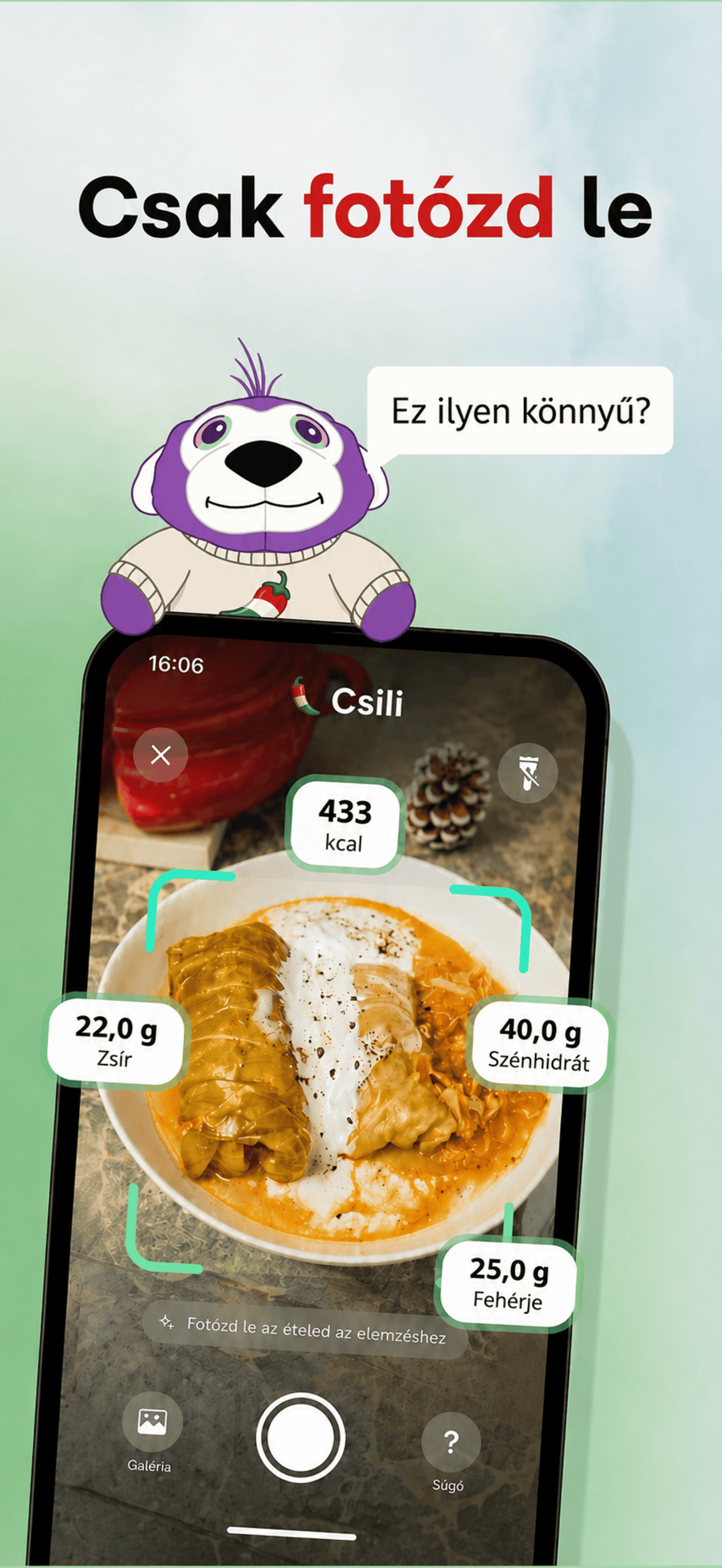 Kalóriaszámláló AI - Csili screenshot 2
