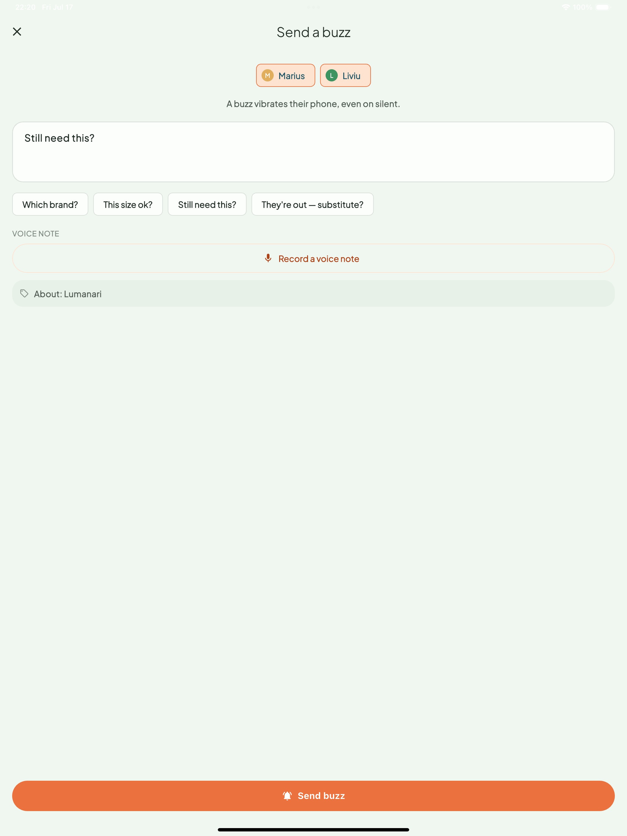 Omer: Smart Grocery Lists screenshot 9