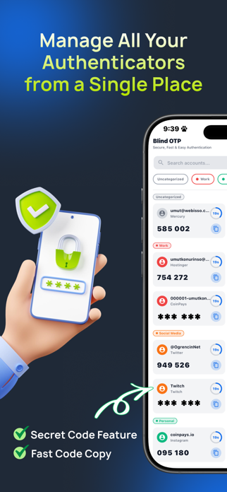 BlindOTP - Fast & Secure Screenshot 1 of 6