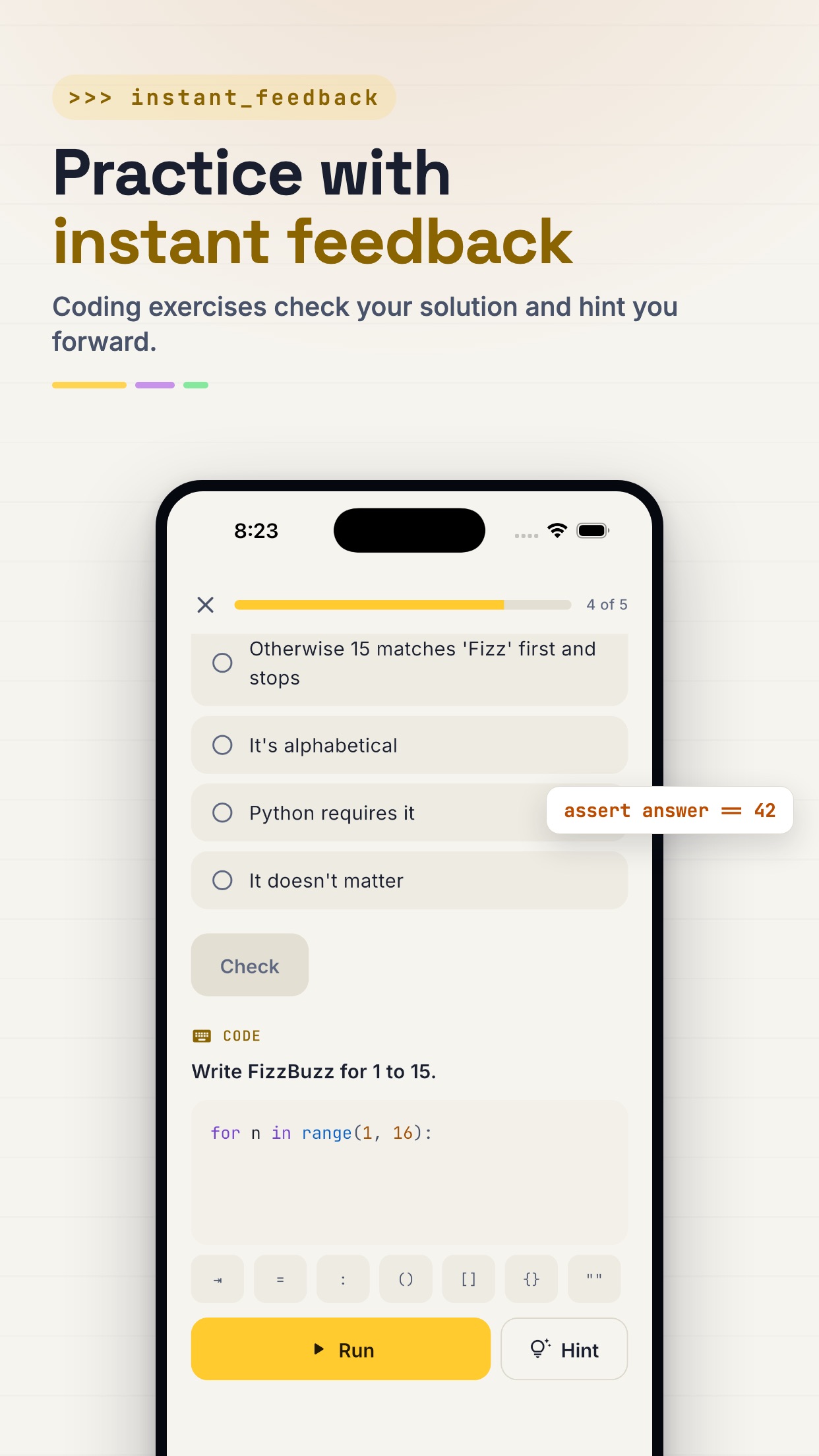Screenshot 5 of Learn Python: Coding Lessons