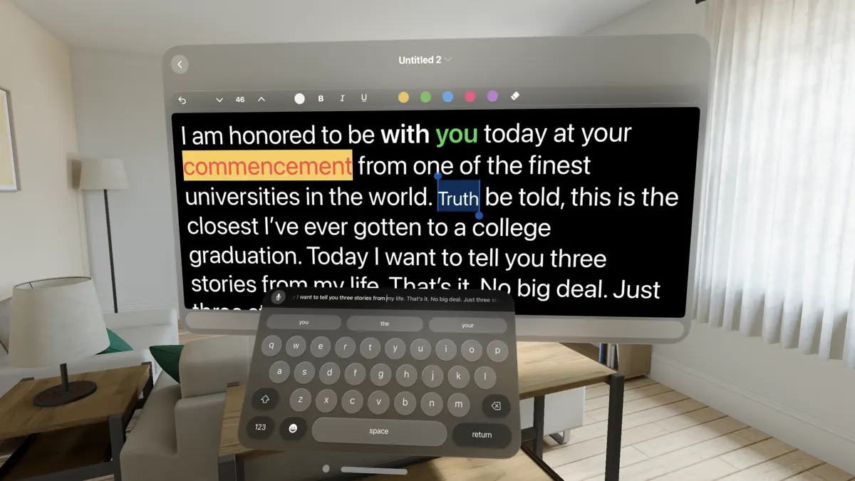 Spatial Teleprompter screenshot 1