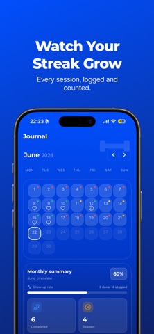 TouchDumbbell: Workout Log iPhone screenshot