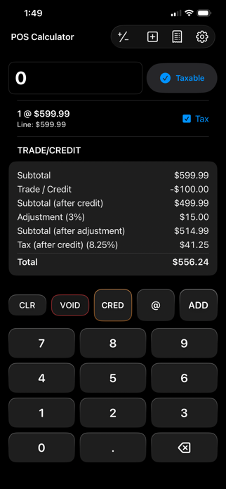 POScalculator Screenshot 4 of 8