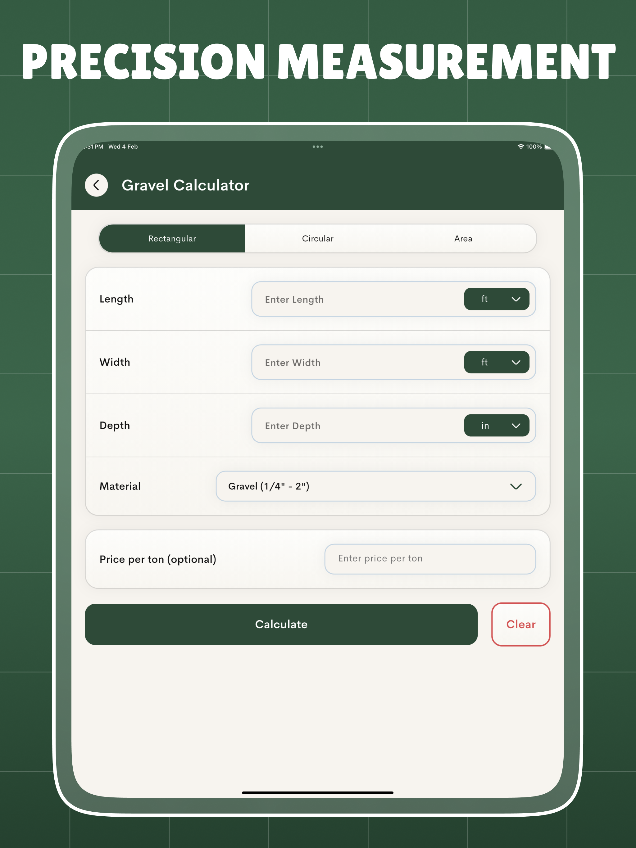 Landscaping Calculator.