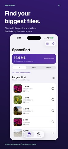 SpaceShrink: Video Compressor screenshot 1