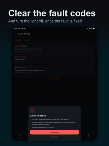 Klaro: OBD2 Car Scanner iPad screenshot