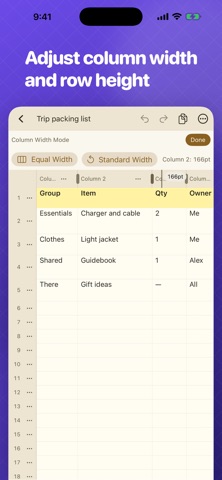 Columemo: Column Notes Screenshot 2 of 4