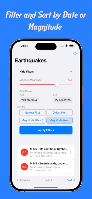 SeismoLog screenshot 1