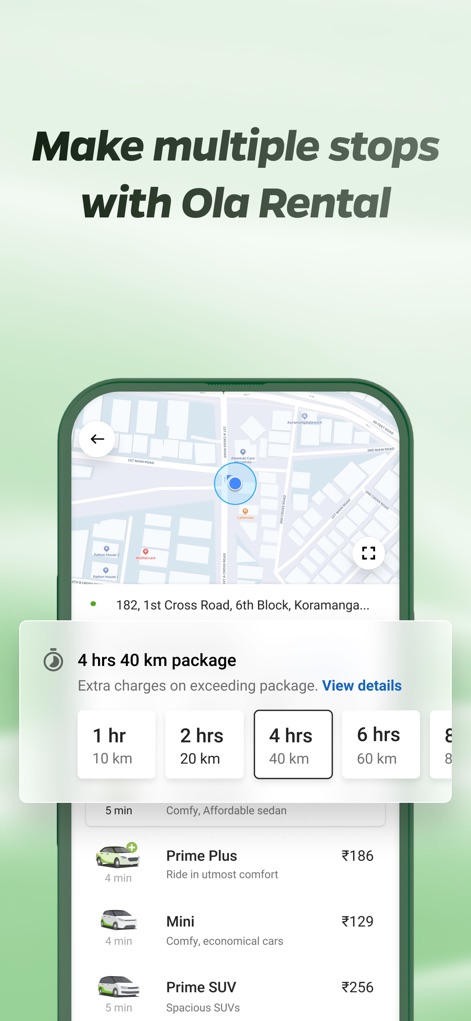 Ola: Book Cab, Auto, Bike Taxi - Flexible Hourly Rentals