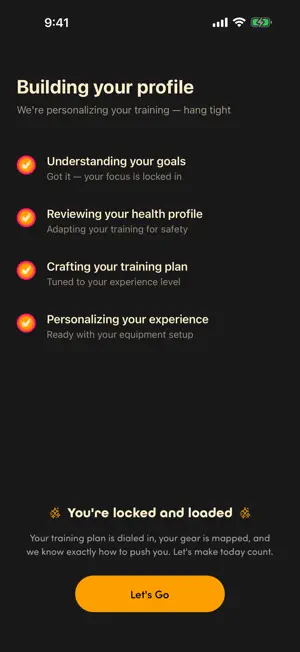Vela: Custom Fitness Plan screenshot 3