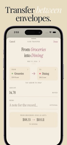 Envy: Envelope Budget Planner iPhone screenshot