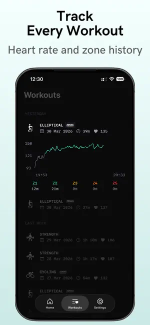 Zonas: Heart Rate Zone Tracker screenshot 4