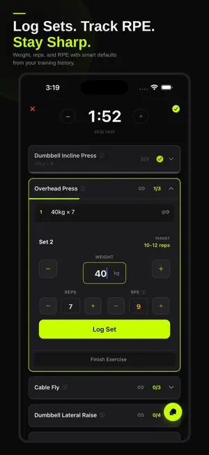 Block One - Workout Tracker screenshot 2