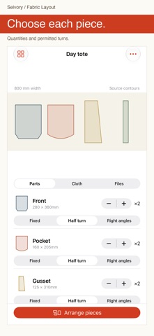 Selvory Fabric Layout screenshot 2