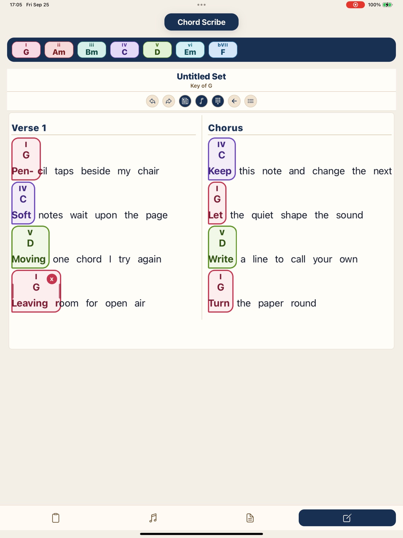 Screenshot 2 of Chord Scribe