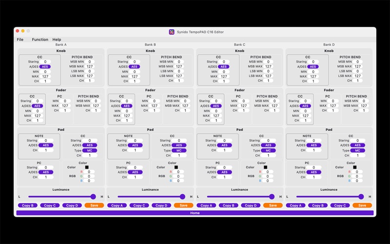 Synido TempoPAD C16 app screenshot 2