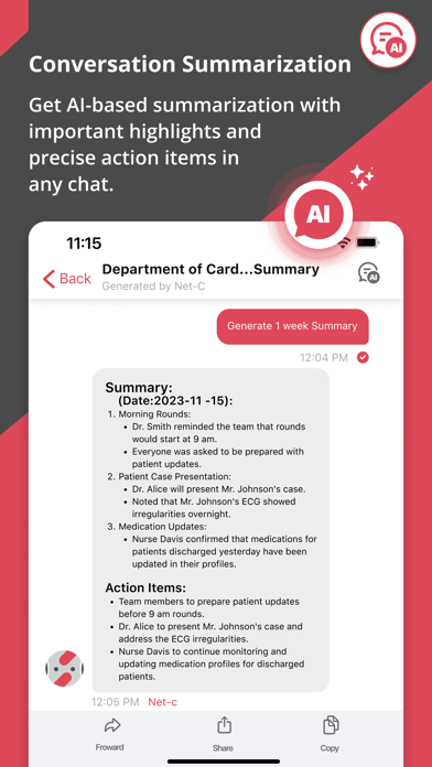 NetSfere Secure Messaging Screenshot