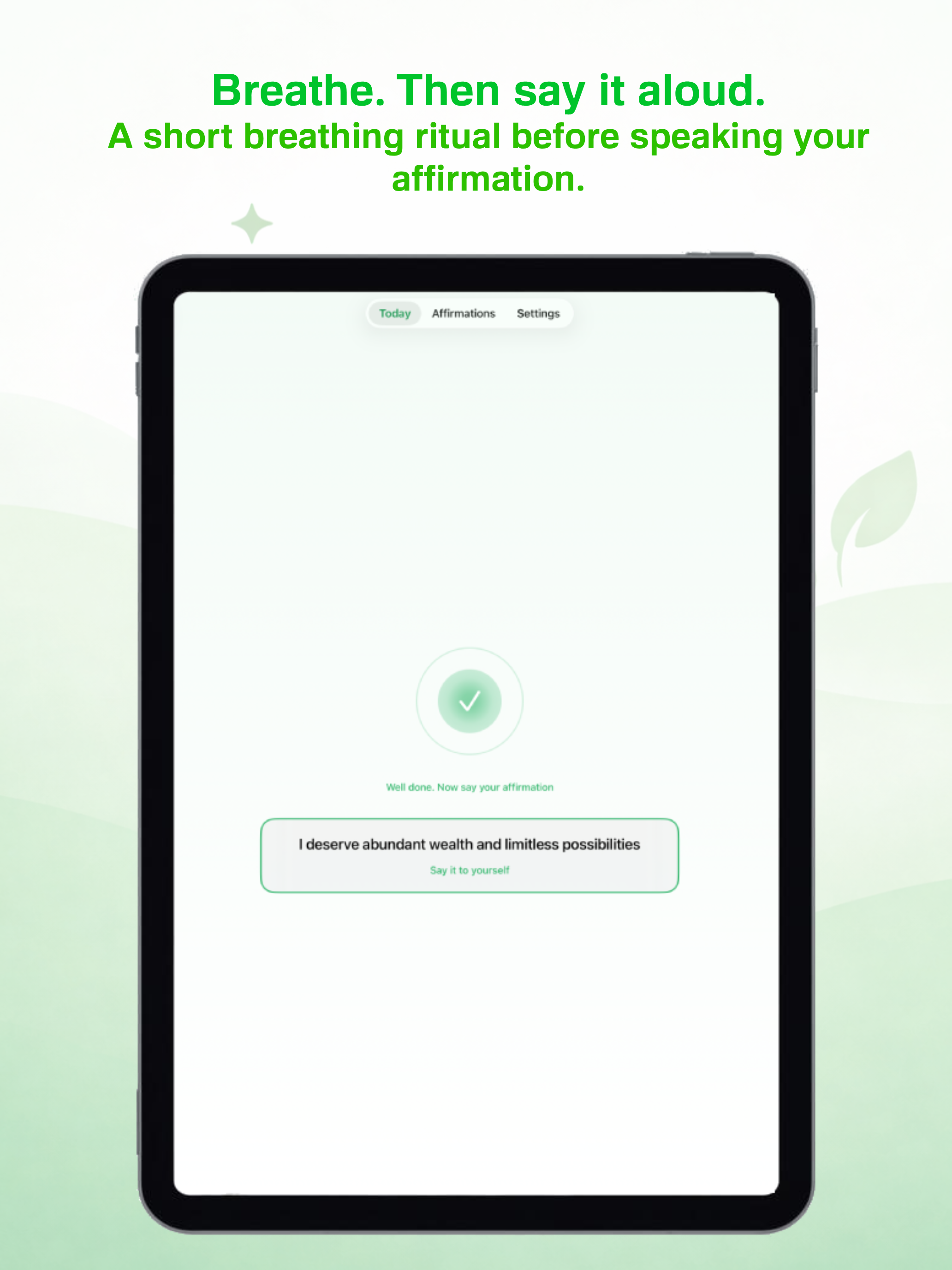 Affirmations: One Sentence
