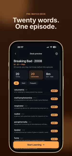 Subvoca: Learn from Subtitles screenshot 2