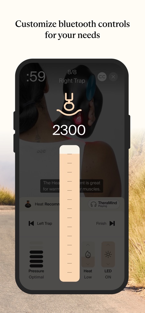 Therabody - Gli utenti possono personalizzare le impostazioni via Bluetooth, regolando con precisione la 'Speed' del dispositivo Theragun fino a '2300' RPM e attivando/disattivando la funzione 'LED' direttamente dall'app.
