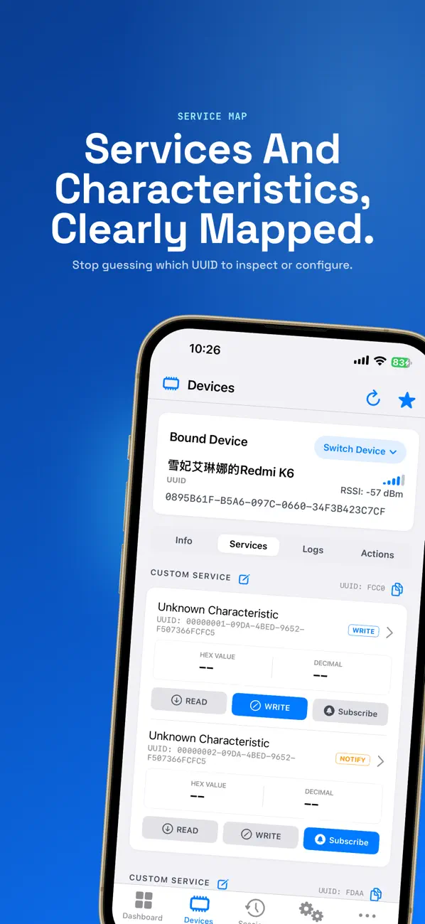 #3. Bluetooth Debuger: BLE Debuger (iOS) 由: 英 陈