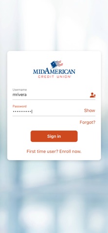 Mid American Credit Union iPhone screenshot