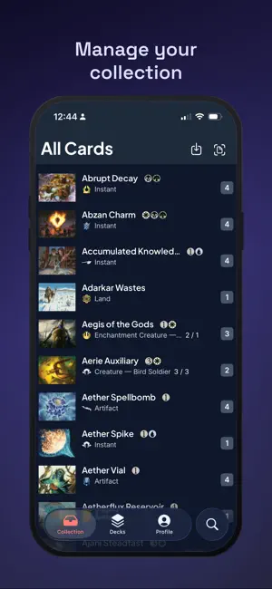 Manavault: MtG Collecting screenshot 1