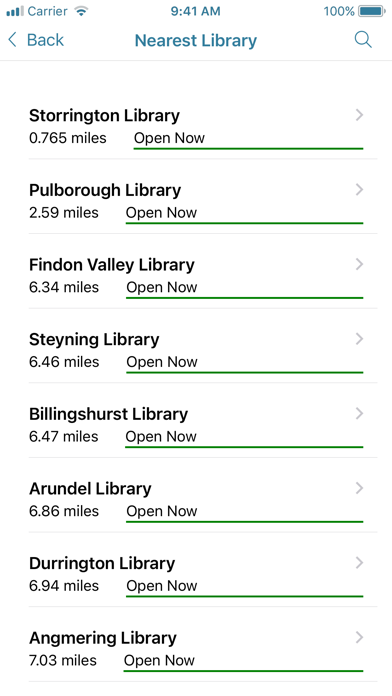 West Sussex Libraries Screenshot