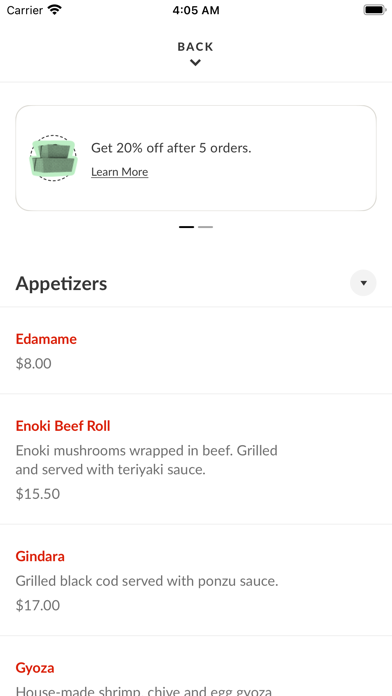 App screenshot