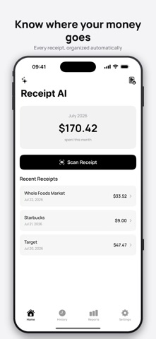 Receipts AI – 支出管理 screenshot