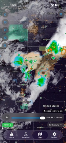 WeatherAlarmApp Screenshot 1 of 8