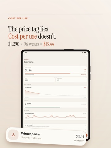 Kept: Things You Own iPad screenshot