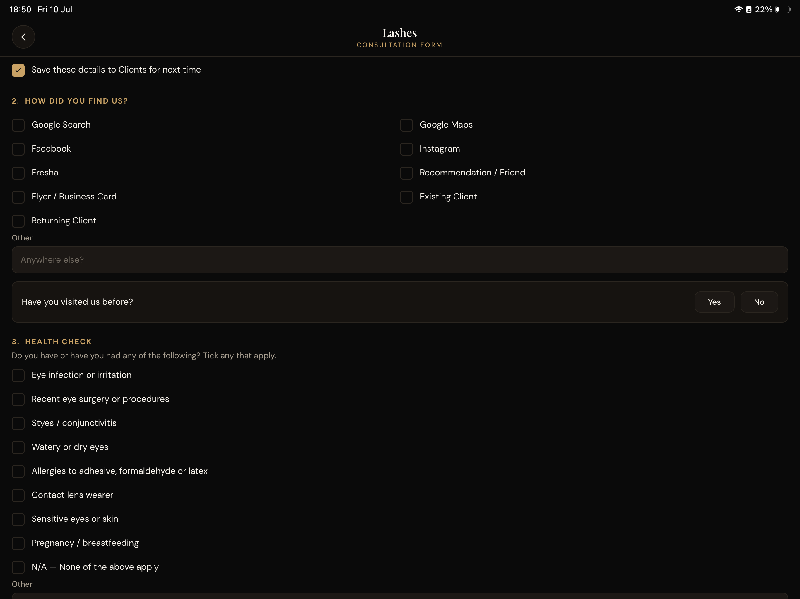 Kellys Salon Companion screenshot 13