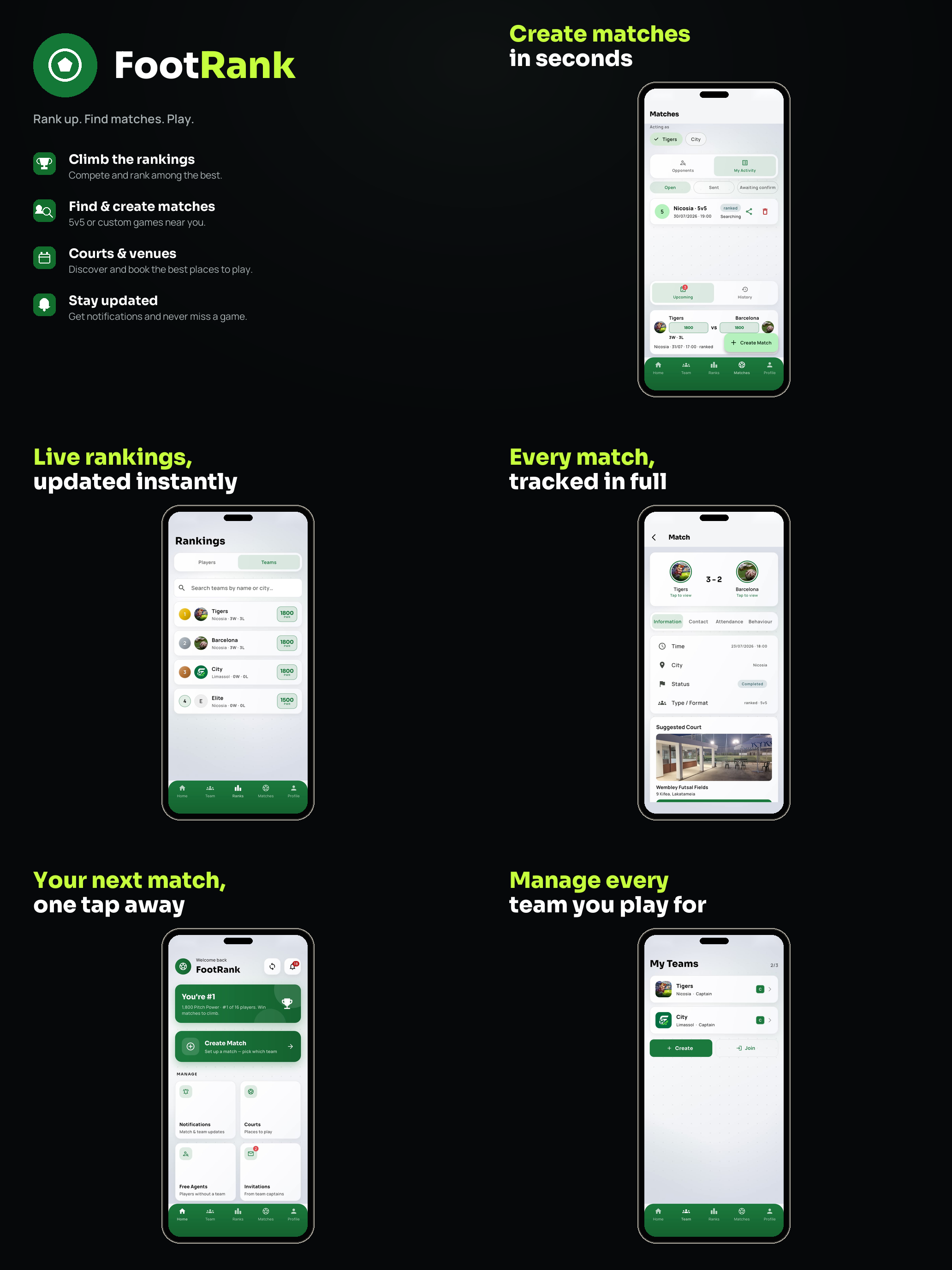 FootRank: 5-a-Side Ranking screenshot 8